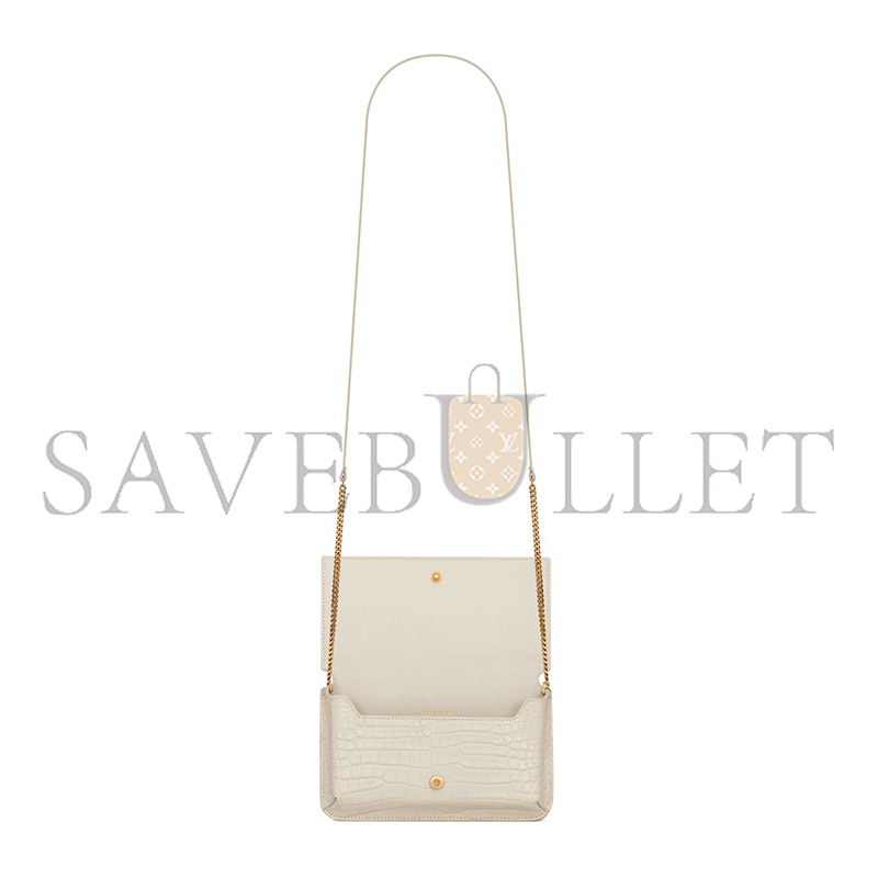 YSL CASSANDRE PHONE HOLDER IN SHINY CROCODILE-EMBOSSED LEATHER 635095DND1J9207 (18*11*2.5cm) YSL CASSANDRE PHONE HOLDER IN SHINY CROCODILE-EMBOSSED LEATHER 635095DND1J9207 (18*11*2.5cm)